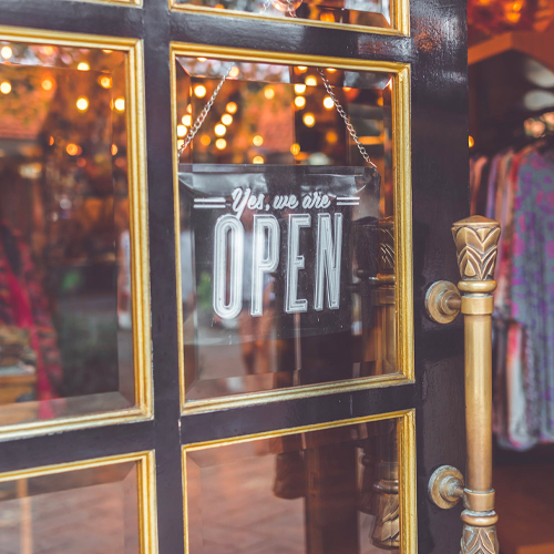 une boutique ouverte toute l'année